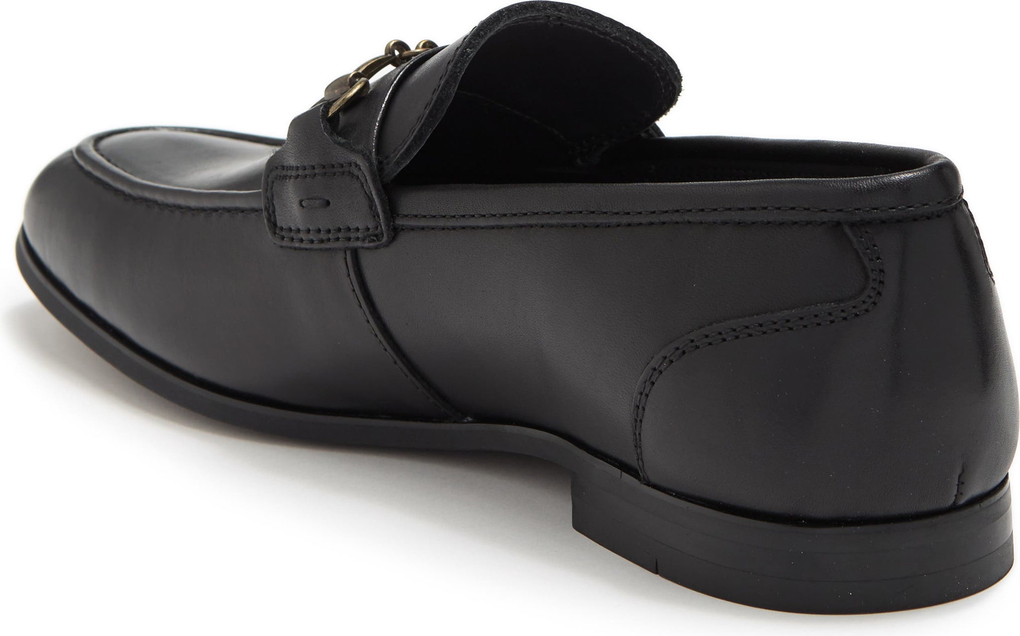 VITTORIO RUSSO Leyton Horsebit Loafer, Alternate, color, VIT VAL BLACK