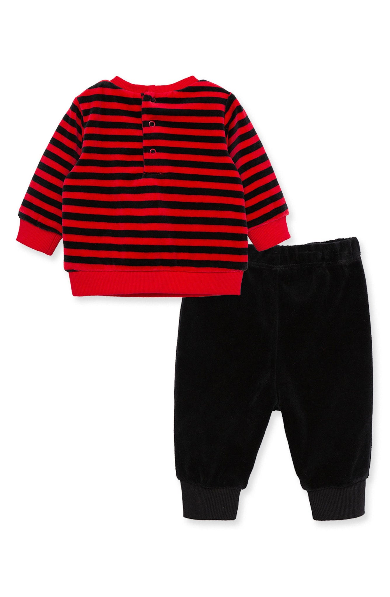 LITTLE ME Penguin Sweater & Pants Set, Alternate, color, BLACK