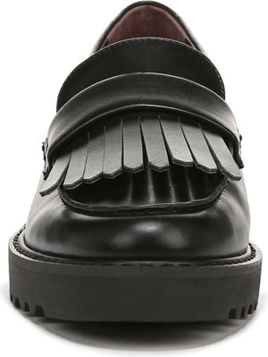 FRANCO SARTO Cello Kiltie Lug Sole Loafer, Alternate, color, BLACK