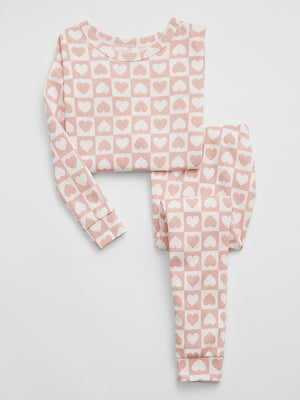 View large product image 1 of 1. babyGap 100% Organic Cotton Heart PJ Set