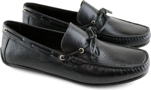 MARC JOSEPH NEW YORK Somerville Leather Moccasin, Alternate, color, BLACK GRAINY