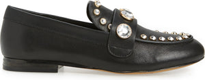 KARL LAGERFELD PARIS Avah Studded Loafer, Alternate, color, BLACK