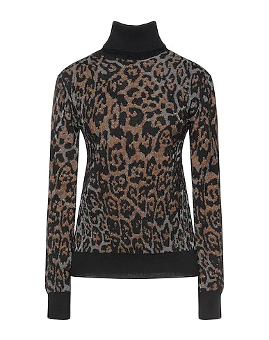 JUST CAVALLI Turtleneck Black 32% Wool, 31% Acrylic, 23% Viscose, 7% Polyamide, 7% Polyester