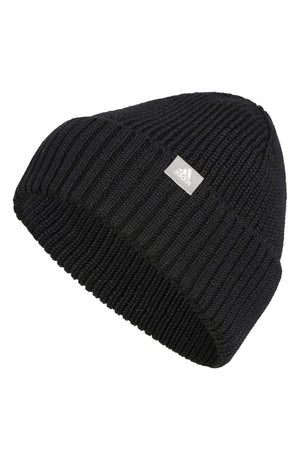 ADIDAS Folded Knit Beanie, Main, color, BLACK