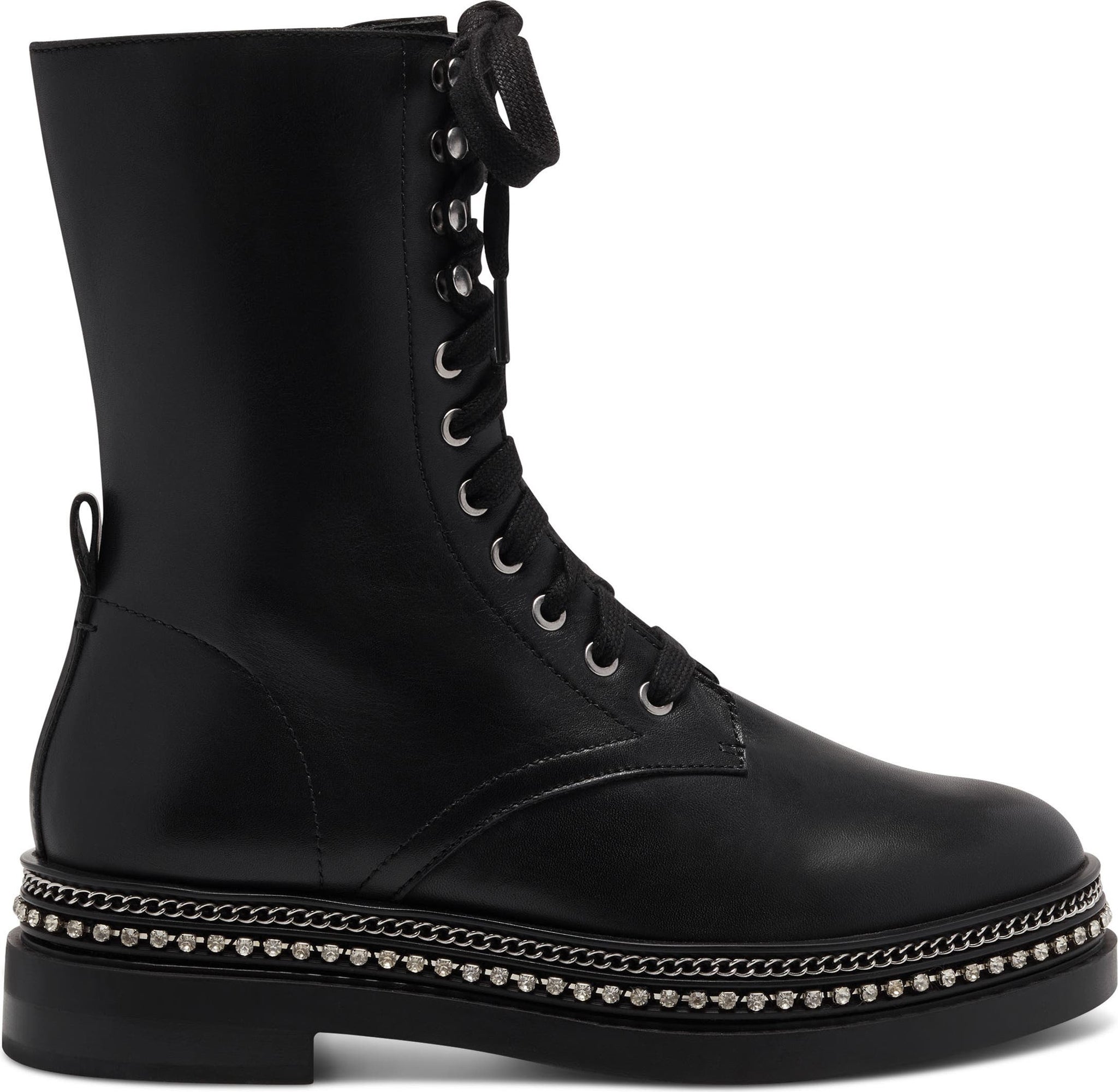 VINCE CAMUTO Branda Combat Boot, Alternate, color, BLACK LEATHER