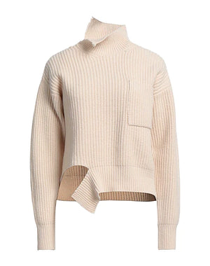 JUCCA Turtleneck Beige 100% Virgin Wool