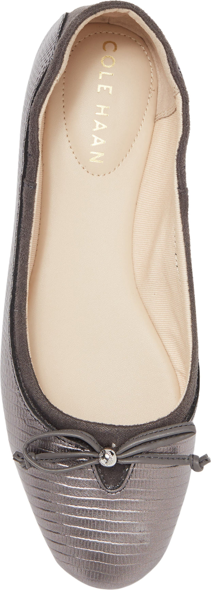 COLE HAAN Keira Suede Ballet Flat, Alternate, color, PEWTER LIZ