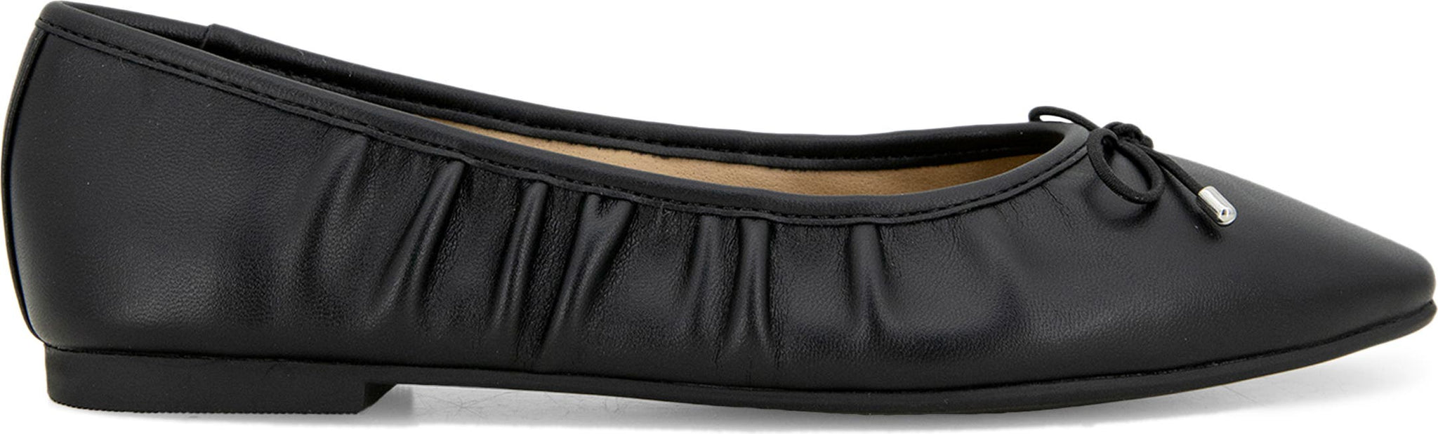 ESPRIT Narissa Faux Leather Flat, Alternate, color, BLACK PU