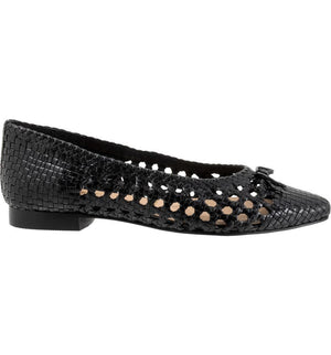 Trotters Edith Woven Pointed Toe Flat (Women)