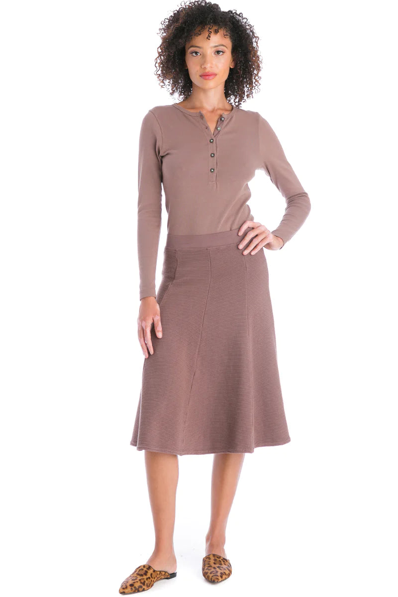 Ottoman Ribbed Panel Skirt