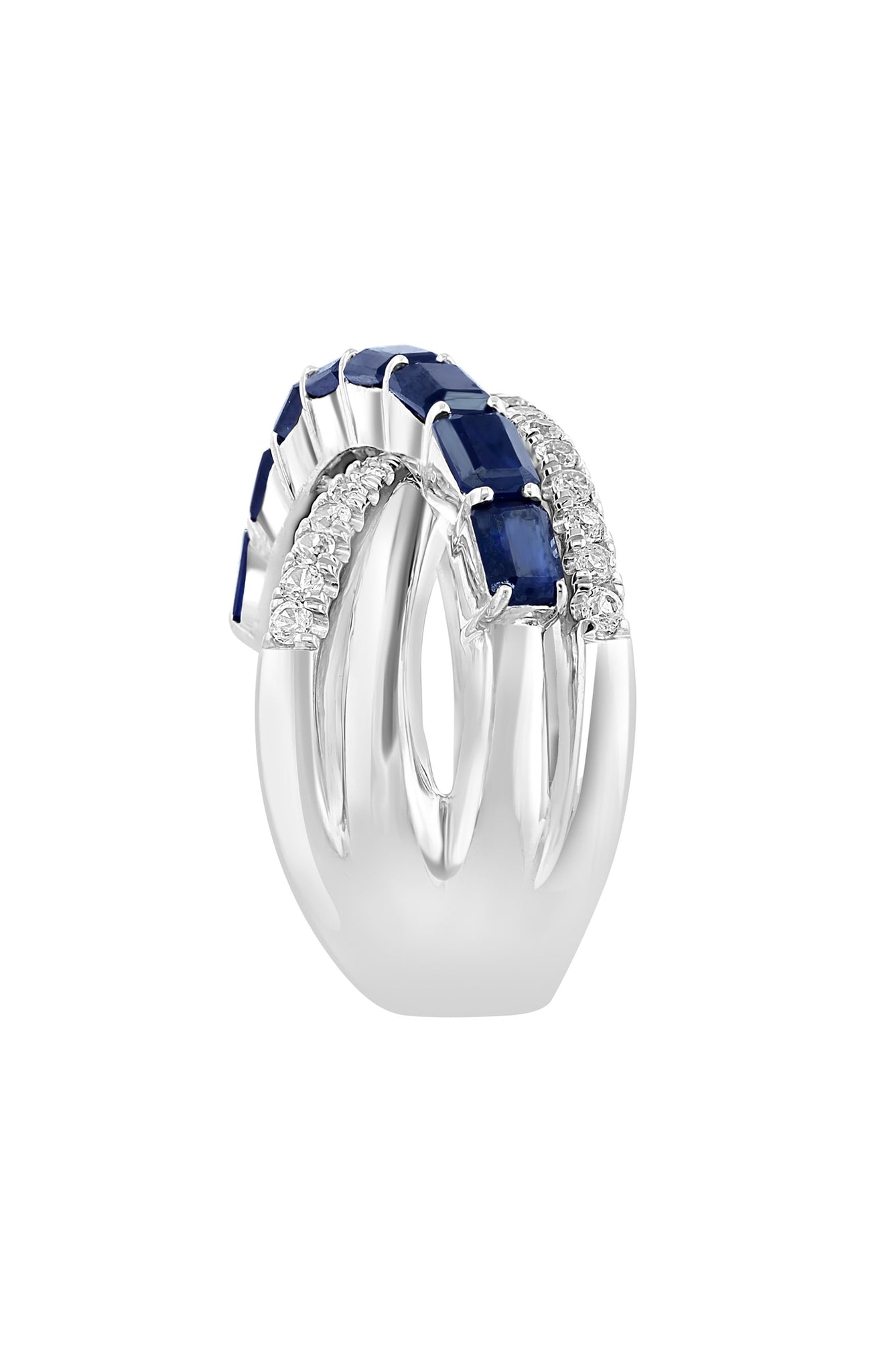 EFFY Sterling Silver Stone & White Sapphire Ring, Alternate, color, BLUE SAPPHIRE