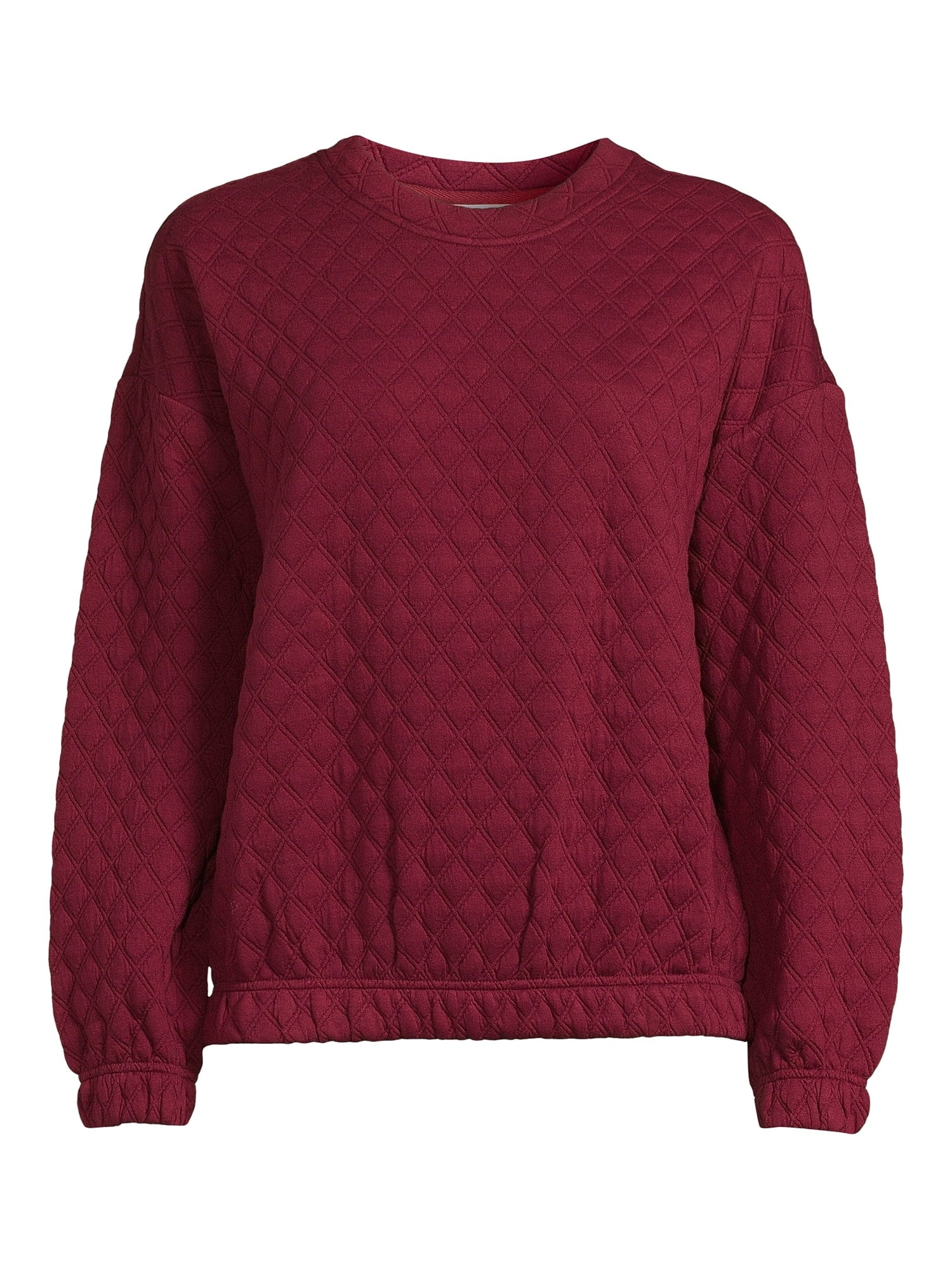 Time and Tru Women's Quilted Sweatshirt - image 5 of 5