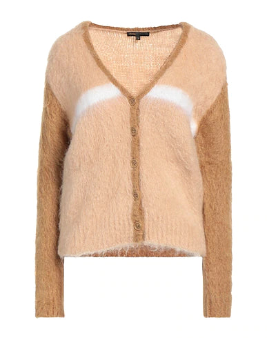 MAJE Cardigan Camel 47% Mohair wool, 39% Acrylic, 12% Polyamide, 2% Elastane