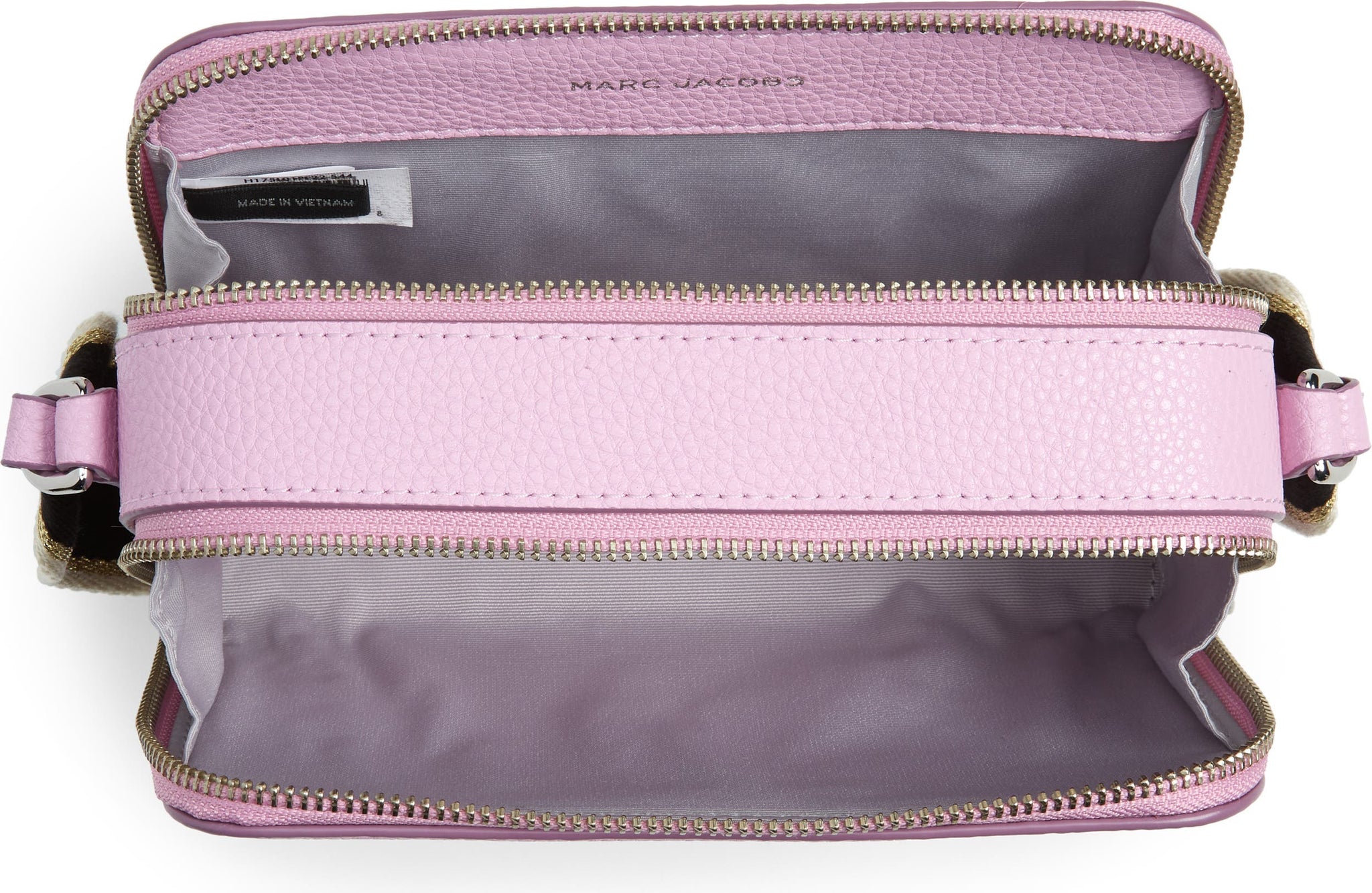 MARC JACOBS Leather Crossbody Bag, Alternate, color, LAVENDER