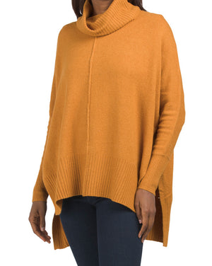 Long Sleeve Cowl Neck Poncho