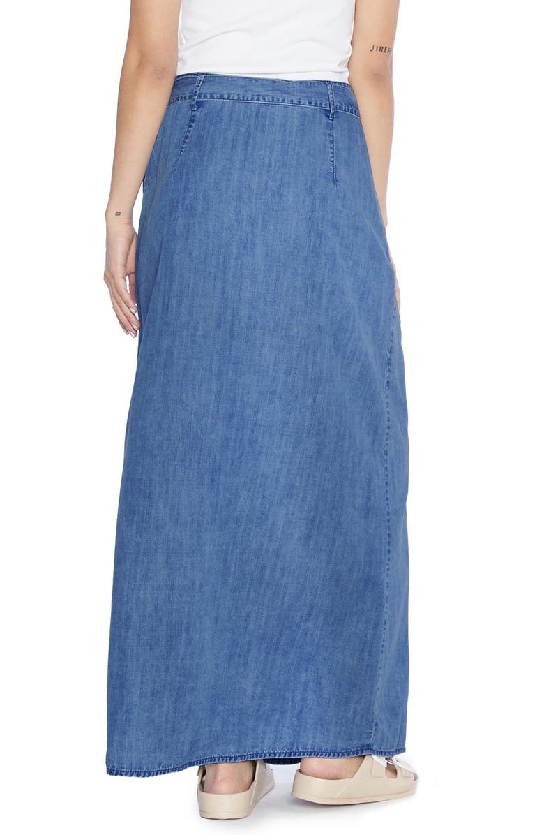 Wash Lab Denim Soft Denim Maxi Skirt