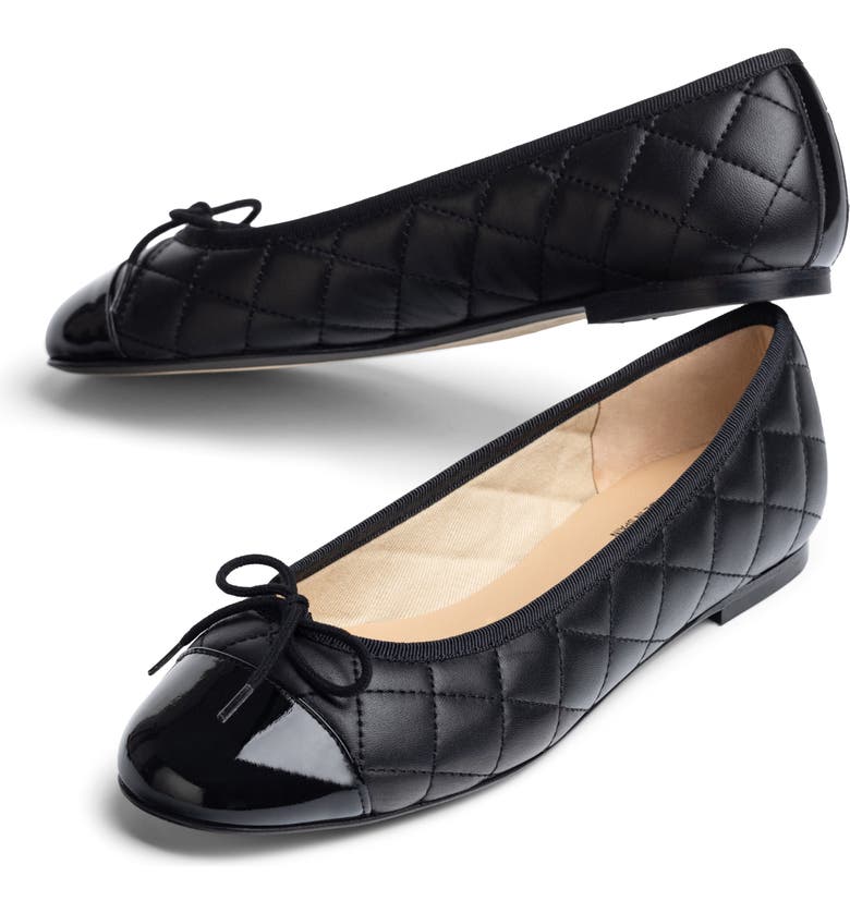 JON JOSEF Belle Quilted Ballerina Flat