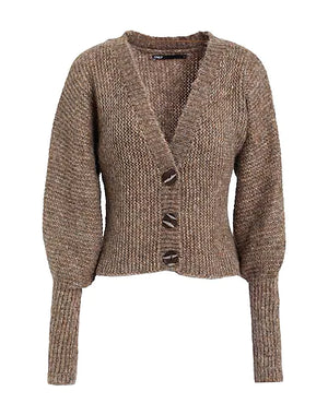 ONLY Cardigan Light brown 57% Acrylic, 20% Polyester, 15% Nylon, 8% Wool