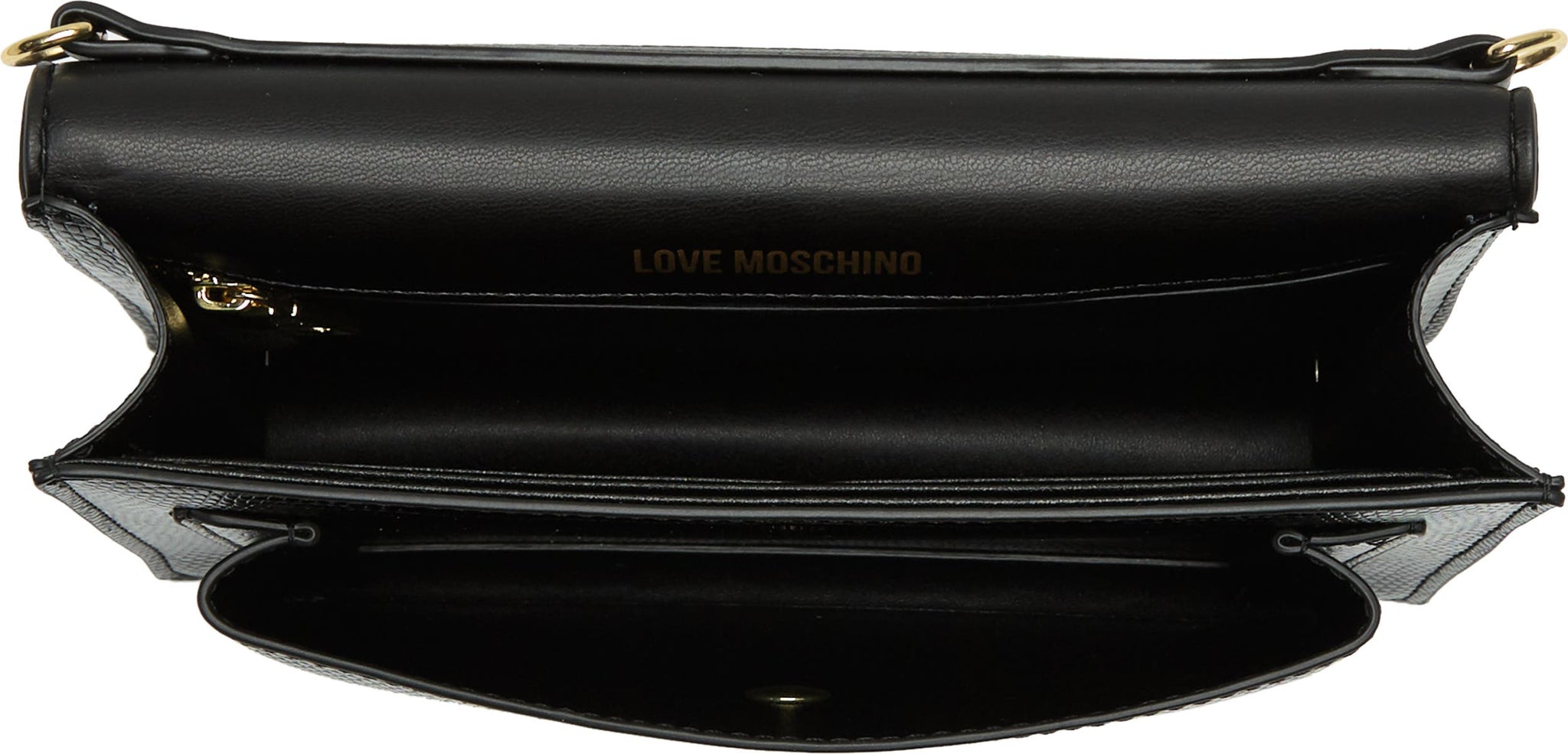 LOVE MOSCHINO Snake Embossed Crossbody Bag, Alternate, color, NERO