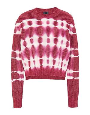 8 by YOOX Sweater COTTON TIE-DYE SWEATER
 Garnet 70% Cotton, 30% Polyamide