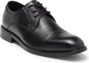 NORDSTROM RACK Greyson Cap Toe Leather Derby, Main, color, BLACK