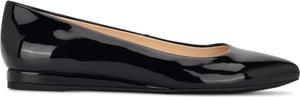 NINE WEST Almond Toe Flat, Main, color, BLACK