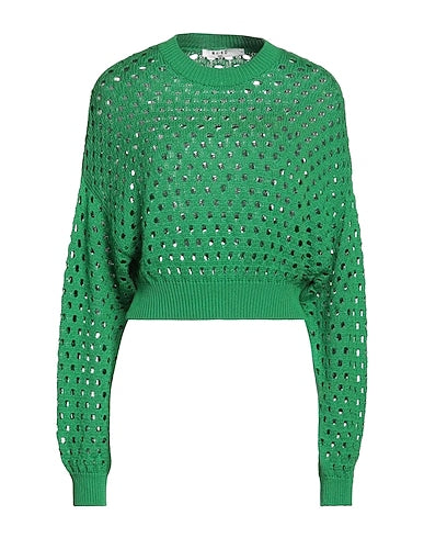 NA-KD Sweater Green 50% Acrylic, 50% Cotton