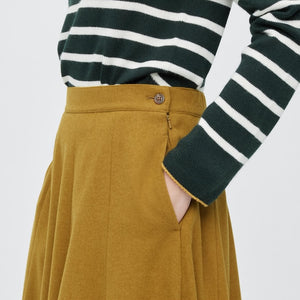 Wool Blend Flare Skirt (Ines de la Fressange)