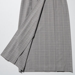 Side Pleated Narrow Skirt