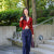 Side Pleated Narrow Skirt